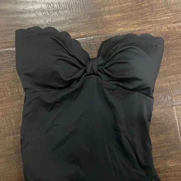 Kate spade black bathing one piece swimsuit sz M - Picture 2 of 5